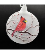 Christmas Easter Salzburg Hand Painted Ornament - Cardinal - TEMPORARILY OUT OF STOCK